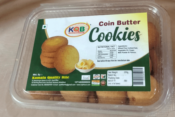 Coin butter cookies