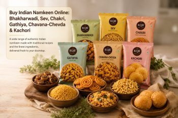 Authentic Indian namkeen for families in the USA and UK by KQB